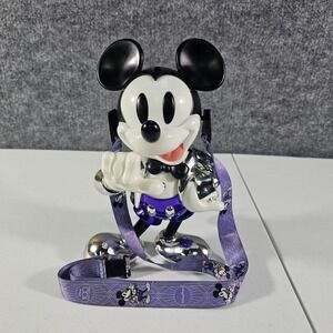 Disney 100 Mickey Mouse‎ Platinum Sipper 100th Anniversary Cup & Lanyard EUC
